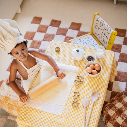 Lorena Canals wasbaar vloerkleed Kitchen Tiles Toffee