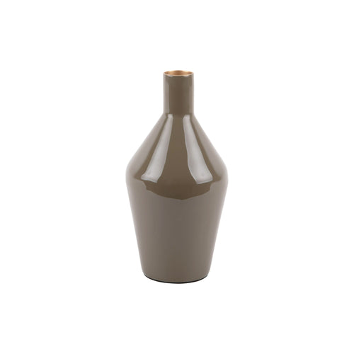 Present Time vaas Ivy Bottle Cone - groen - Ø10cm - vtwonen shop