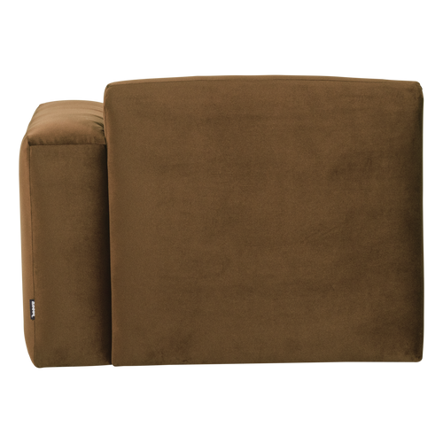 WOOOD 1-zits bank arm rechts Mojo Base - Velvet - Honinggeel - 74x105x97
