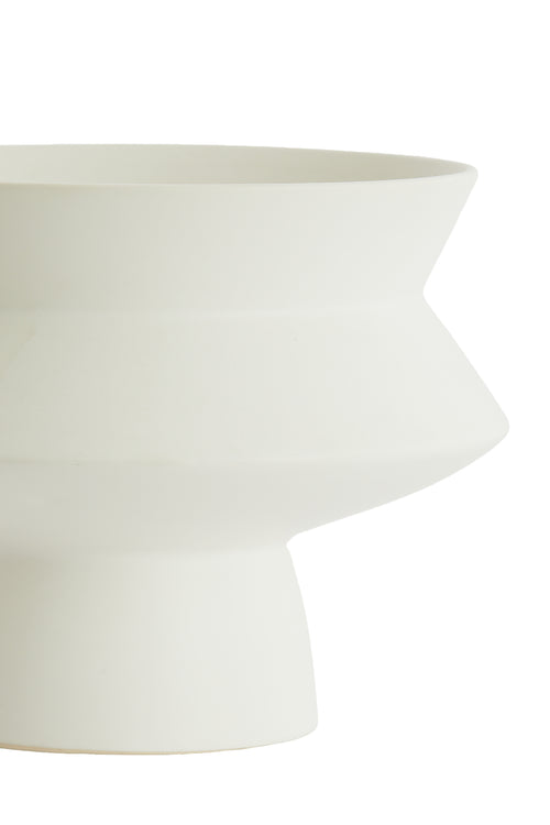 Light & Living vaas VICENTO - Ø31.5x23.5cm - wit - vtwonen shop