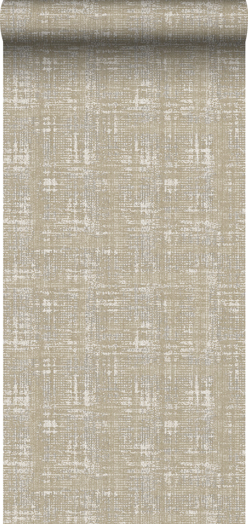 Sanders & Sanders behang linnenstructuur beige - 53 cm x 10 m - 640260 - vtwonen shop