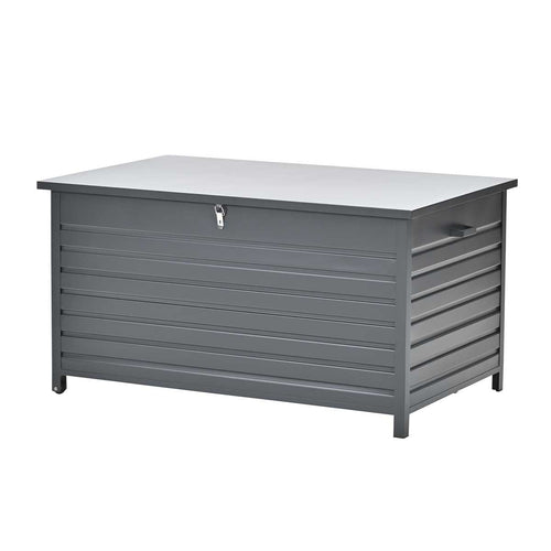 Cambridge kussenbox - aluminium -  141x73 cm - carbon black - vtwonen shop