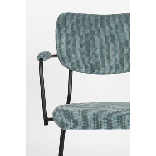 Zuiver Benson Eetkamerstoelen met armleuning Grijs Blauw - Set van 2 - vtwonen shop