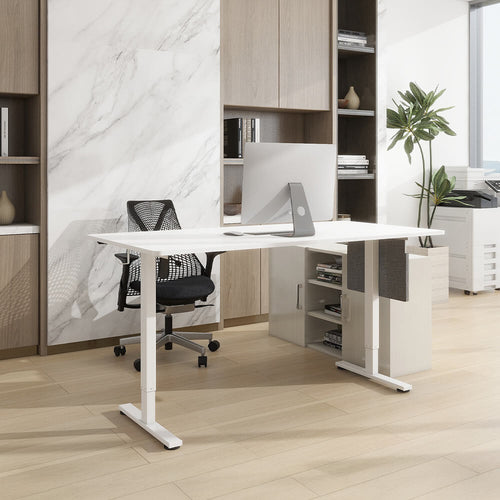 HOME DELUXE In hoogte verstelbaar bureau incl. PC houder wit 160 x 80 cm - vtwonen shop