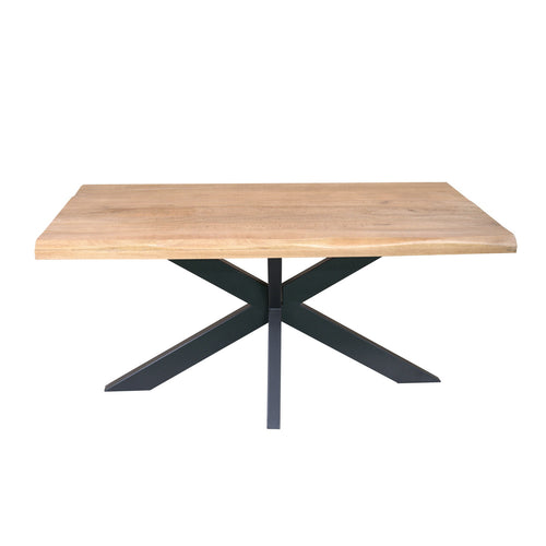 Starfurn Eettafel Dakota - Boomstam Naturel Hout - 180x90x76cm