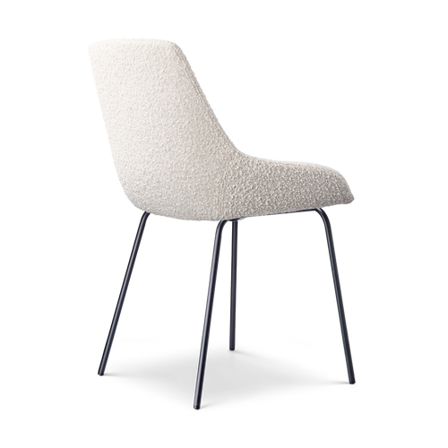 Nolon Nora-Isa Eetkamerstoelen Set van 2 - Bouclé Beige - Zwart - vtwonen shop
