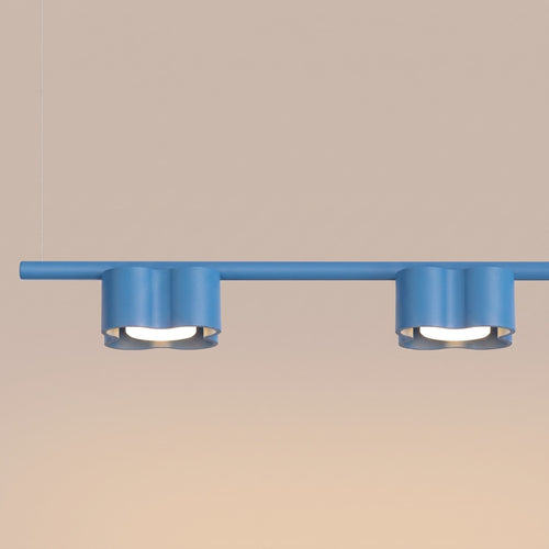 Sollux Lighting Kroonluchter OVIO 4 azuurblauw Gx53 - 122x12x208cm
