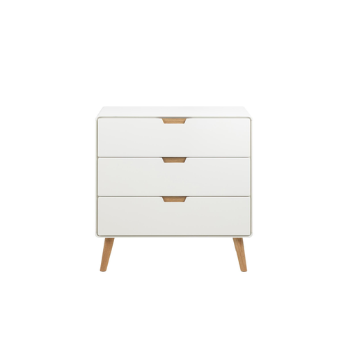 Rebellenclub Kast Caicos - 80 x 40 cm - Wit Met Eiken - vtwonen shop