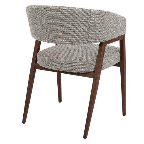 DÉJA Living Eetkamerstoel Fureso - Taupe/Walnoot - Set van 2 - vtwonen shop