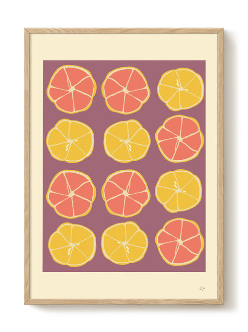 Anna Mörner - Lemons & Grapefruit - PSTR studio Kunst Poster - vtwonen shop