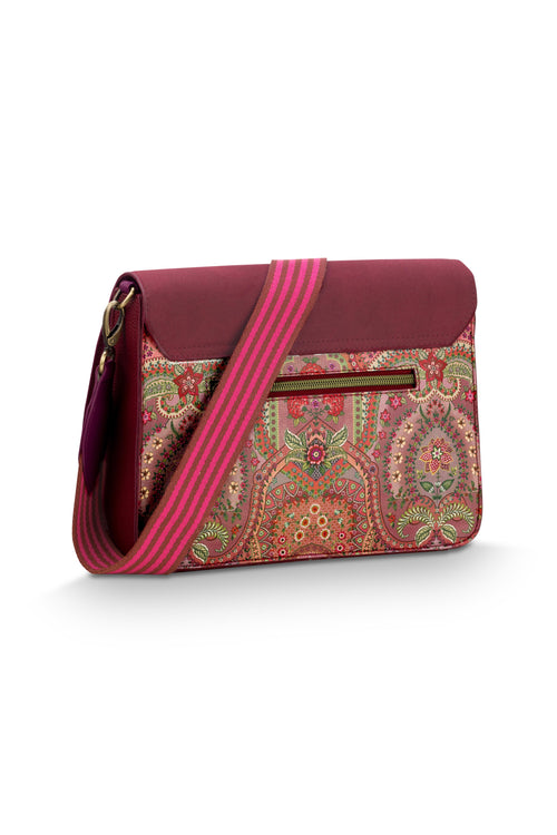 Pip Studio - Fenna Crossbody Tas Dames - Jabali - Rood - 25x7x20cm - vtwonen shop