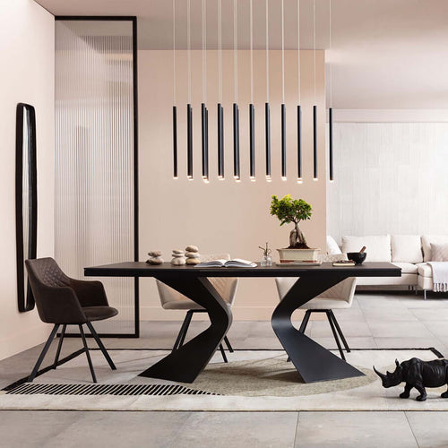 Kare Design Eettafel Gloria 200x100cm keramiek zwart