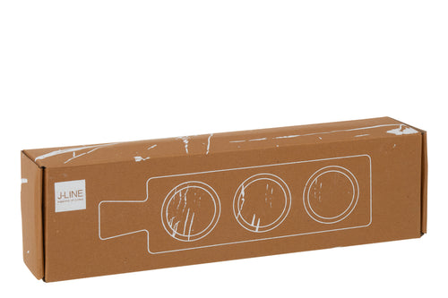J-Line kruidenset Marmer - steen - naturel/beige