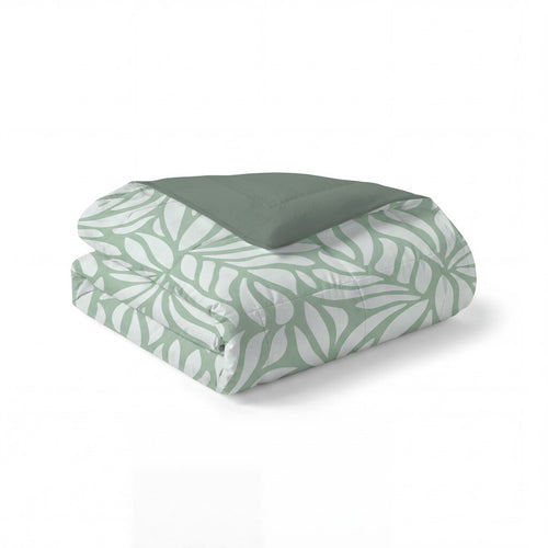 Byrklund - Dekbed Clean Leaves - 200x200 cm - Groen