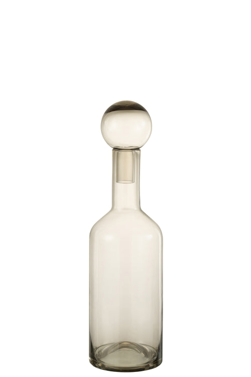 J-Line decoratie Fles Norma - glas - grijs - medium - vtwonen shop
