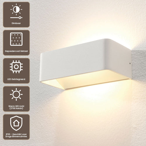 Artdelight Wandlamp Mainz - Wit