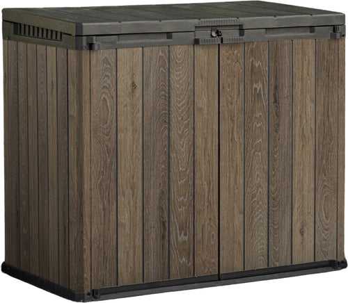 Keter Store It Out Darwin Opbergbox - 1100L - 141x82x117,5 cm - Walnut Bruin - vtwonen shop