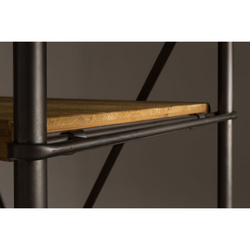 Dutchbone Iron Opbergkast/ Stellingkast Hout/ Metaal Bruin