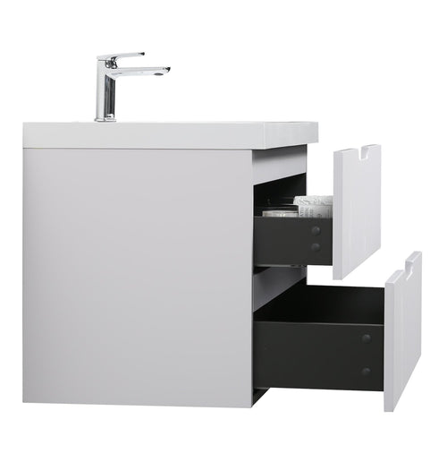 Badplaats Badkamermeubel Set Thermis 60 cm – Mat Wit – Badmeubel met Wastafel