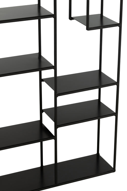 J-Line wandrek Maranta - metaal - zwart - vtwonen shop