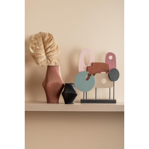 Present Time ornament Abstract Art - multicolor - 36x9.5x44cm - vtwonen shop