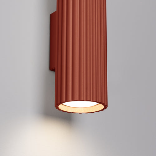 Sollux Lighting Wandlamp KARBON 30 rood oker - 6,5x8,5x30cm
