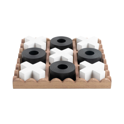 Present Time ornament Tic Tac Toe - zwart - 18.5x18.5x5cm