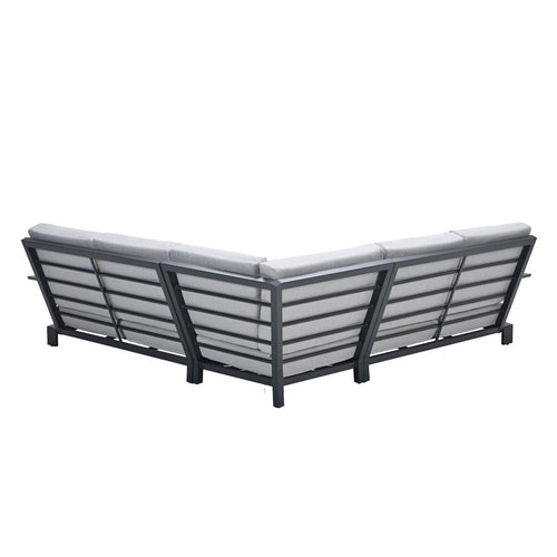 Garden Impressions loungeset Coba 4-delig donker grijs - valley sand