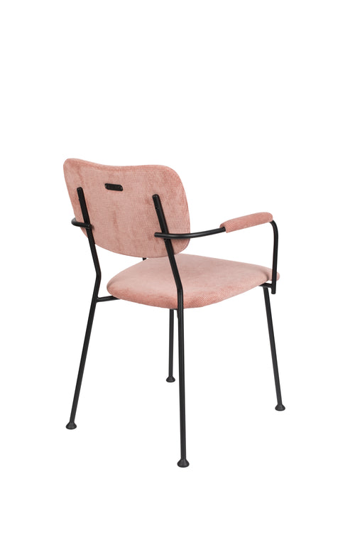 Zuiver Benson Eetkamerstoelen met armleuning Roze - Set van 2 - vtwonen shop