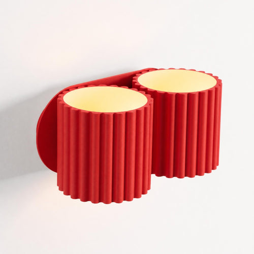 Sollux Lighting Wandlamp AURA 2 rood G9 - 21x12x10cm