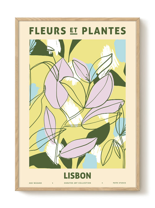 Zoe - Fleurs et Plantes - Lisbon - PSTR studio Kunst Poster - vtwonen shop