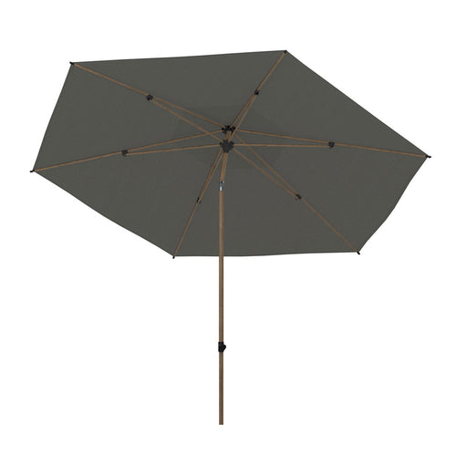 4 Seasons stokparasol Azzurro antraciet - houtlook - Ø300 cm - vtwonen shop