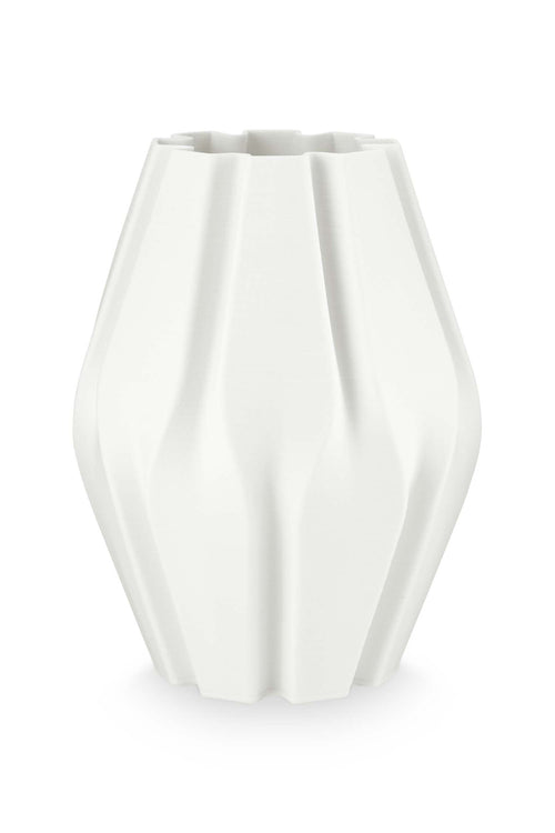 vtwonen Vaas Stripes - Porcelein - 15x29.5cm - vtwonen shop