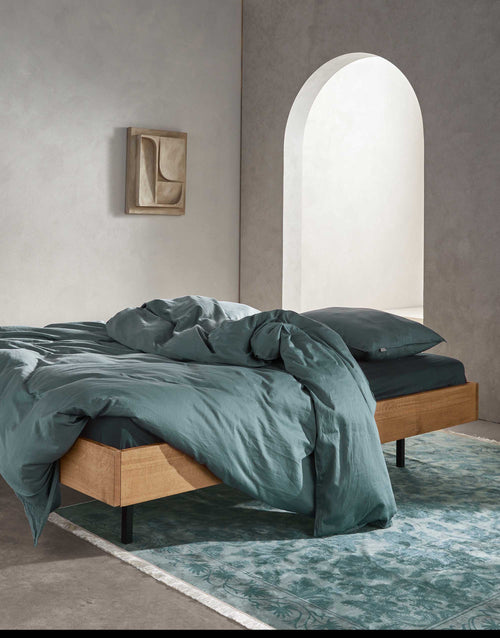 Essenza Minte dekbedovertrek - Lits-Jumeaux XL – 260x200/220 cm - Denim Blue