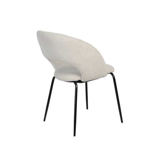 Giga Meubel Eetkamerstoel Julius - Stof - Beige - Set van 2 - vtwonen shop