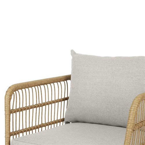 Lisomme Dax rotan tuinstoel naturel met kussens beige - vtwonen shop