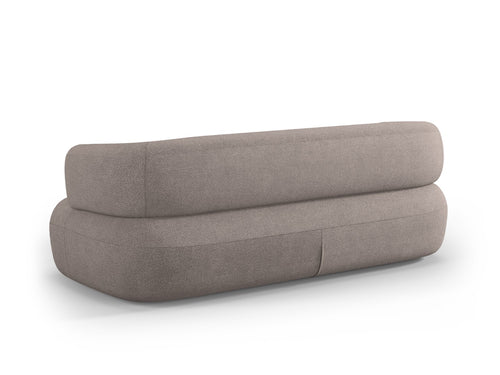 Micadoni Bank Jenny 3-zits, boucle, lichtbruin - 90x178x73cm