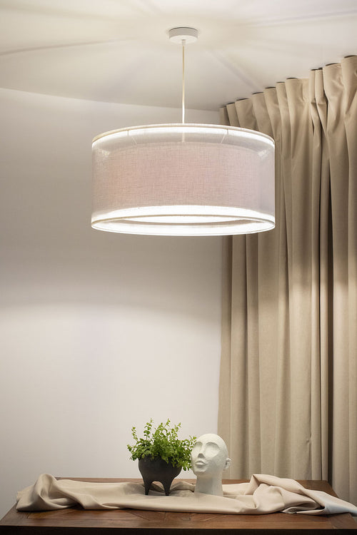bpskoncept hanglamp Duo Linen Light - Ø50 cm