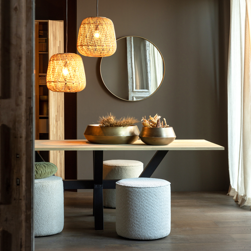 WOOOD spiegel Doutzen - Metaal - Goud - 80x80x5 - vtwonen shop