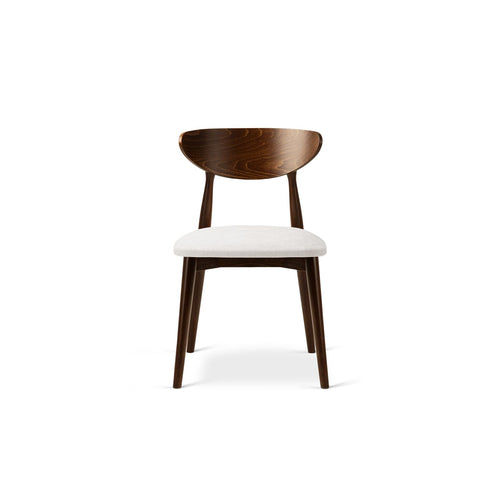 Set van 2 stoelen Leon chenille ivoor - 48x47.5x79cm