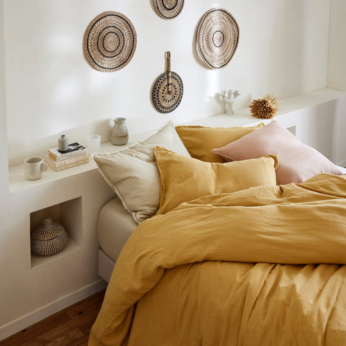 Madura Dekbedovertrek Lou strogeel 100x140 cm