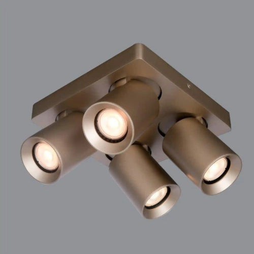 Artdelight spot Megano - 4 lichts - 20  x 11.5   cm - champagne