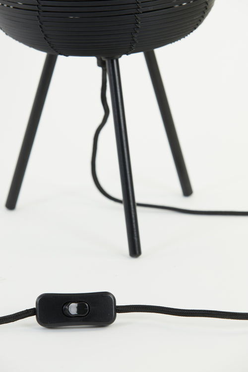 Light & Living - Tafellamp TOMEK - Ø21x55cm - Zwart - vtwonen shop