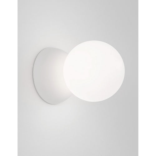 Merano Inuvik Wandlamp Wit Gips, Opaalglas LED G9