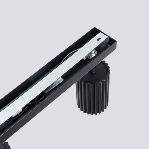 Sollux Lighting Plafondlamp KARBON 6L zwart - 117x6,5x16,5cm