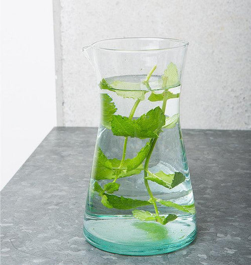 Urban Nature Culture Recycled Handmade Glass - Karaf (900 ml) - Ø9.5 * 20 cm - vtwonen shop