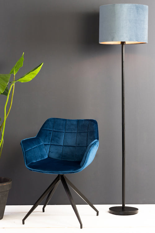 Light & Living vloerlamp Washington - zwart - Ø25cm