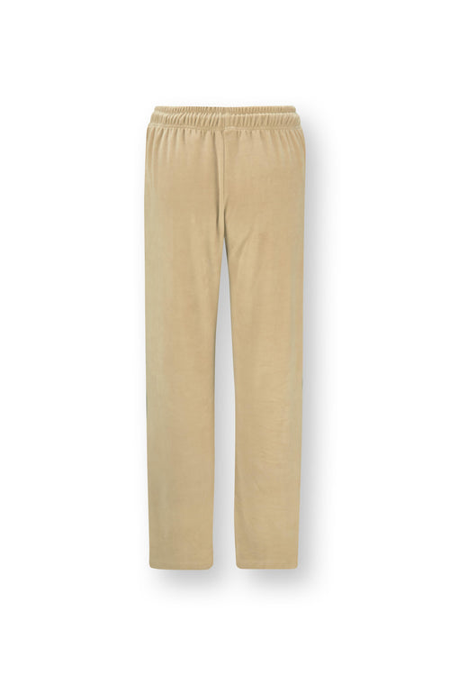 Pip Studio - Britta Pyjama Broek Dames - Velvet - Zand - S