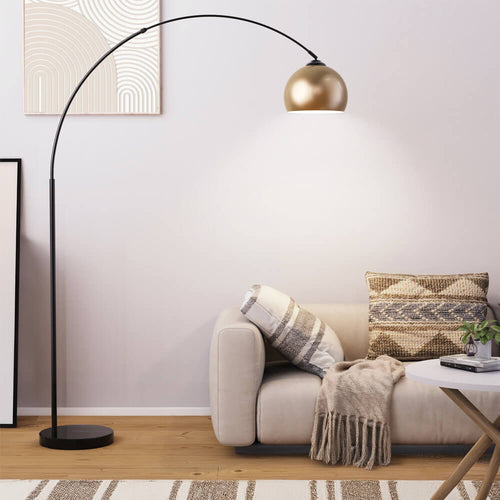 HOME DELUXE Metalen booglamp TALIA - Goud - vtwonen shop