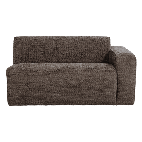 WOOOD 1,5-zits bank arm rechts Mojo Base - Wollig - Bruin - 74x145x97